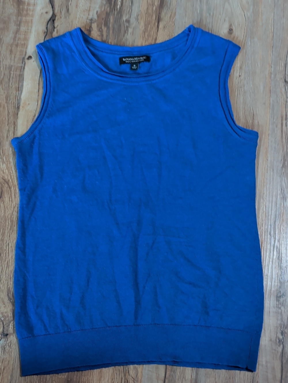 Banana Republic Women's Cobalt Blue Sleeveless Knit Tank
